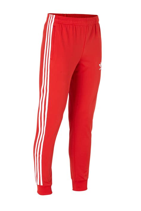 adidas rode broek heren|adidas sportbroeken retro.